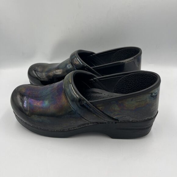 Dansko  Metallic on Black Patent Women's Clog size 41/10.5 US - Picture 6 of 8